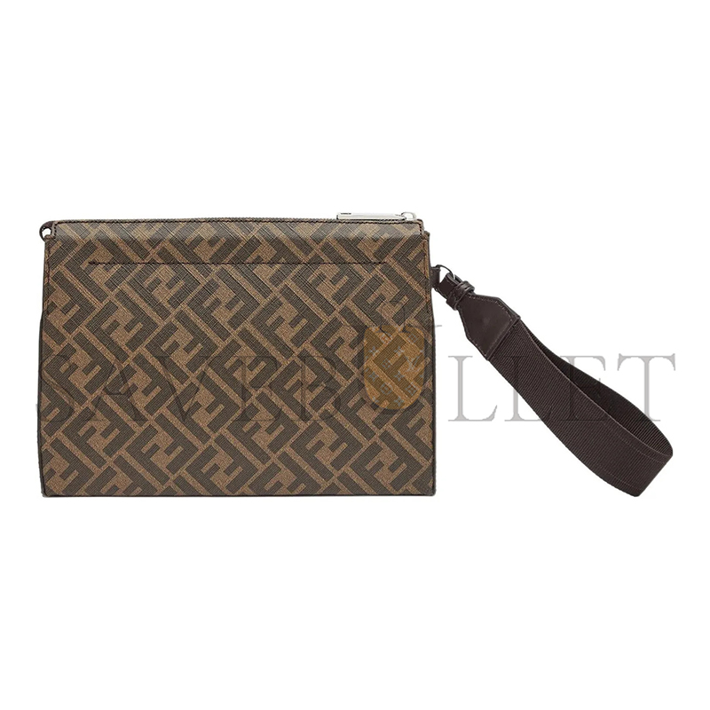 FENDI LOGO-PRINT CLUTCH BAG 7VA564AJJ4F1HR8 (26.5*19*5cm)